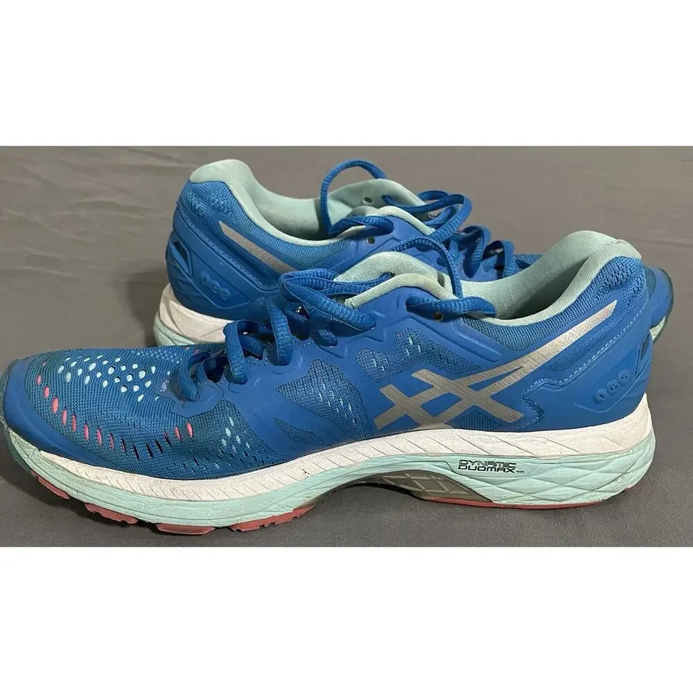 ASICS GEL-Kayano 23 Women’s Running Shoes Size 9 Diva Blue Silver Excellent